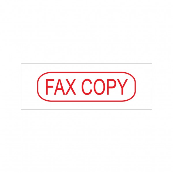 Fax Copy Stock Stamp 4911/138 38x14mm Rubber Stamps Online Singapore